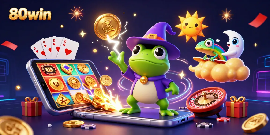 Experience thrilling wins with 80win's golden coin storm and vibrant slot games.