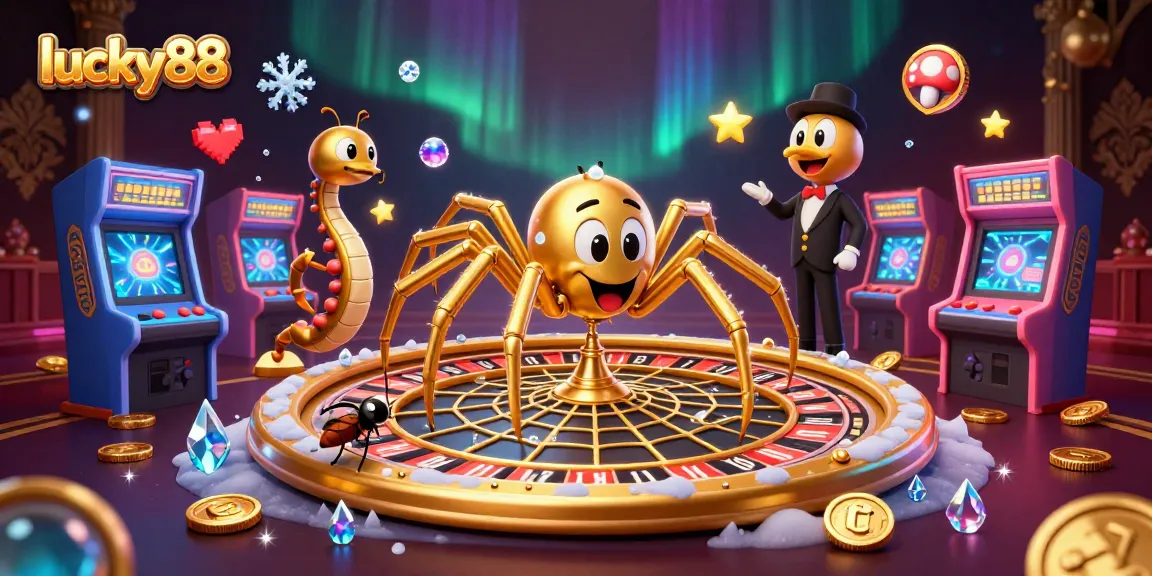 Engage with lucky88 slot gaming as a fearless fly bets on a golden roulette web spun by a centipede dealer.