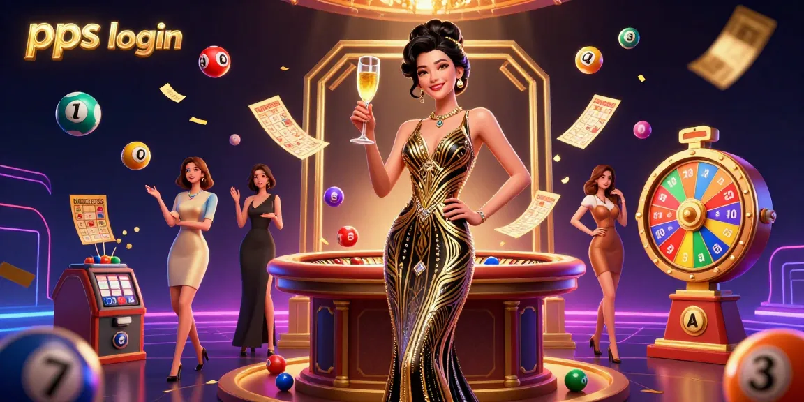 Experience the excitement of ppss login in this glam casino scene with vibrant game elements.
