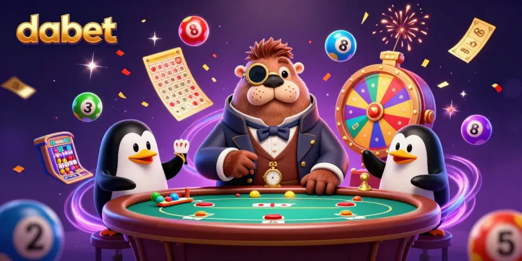 Dabet offers an exciting underwater poker experience with a walrus, penguin dealer, and a bluffing pufferfish.