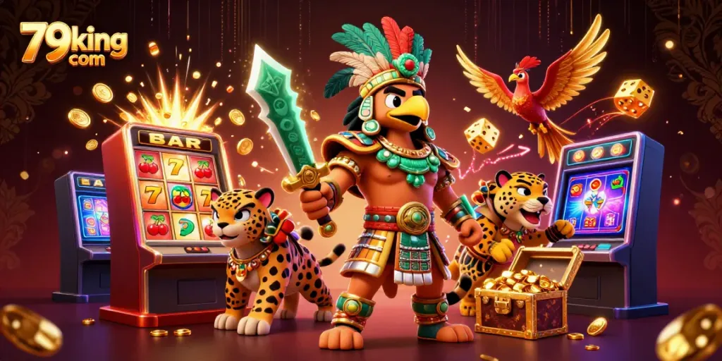 Experience thrilling gameplay at 79king com with jackpot-winning slot machines and vibrant casino elements.