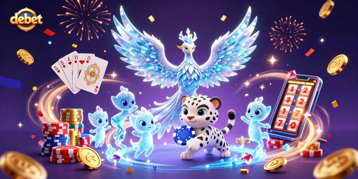 Engage in debet's exciting world with 3D characters and dynamic casino elements.