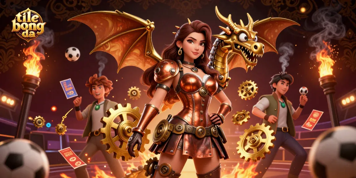 Engage in thrilling ti le bong da sports betting with a dynamic illustration showcasing excitement and action.