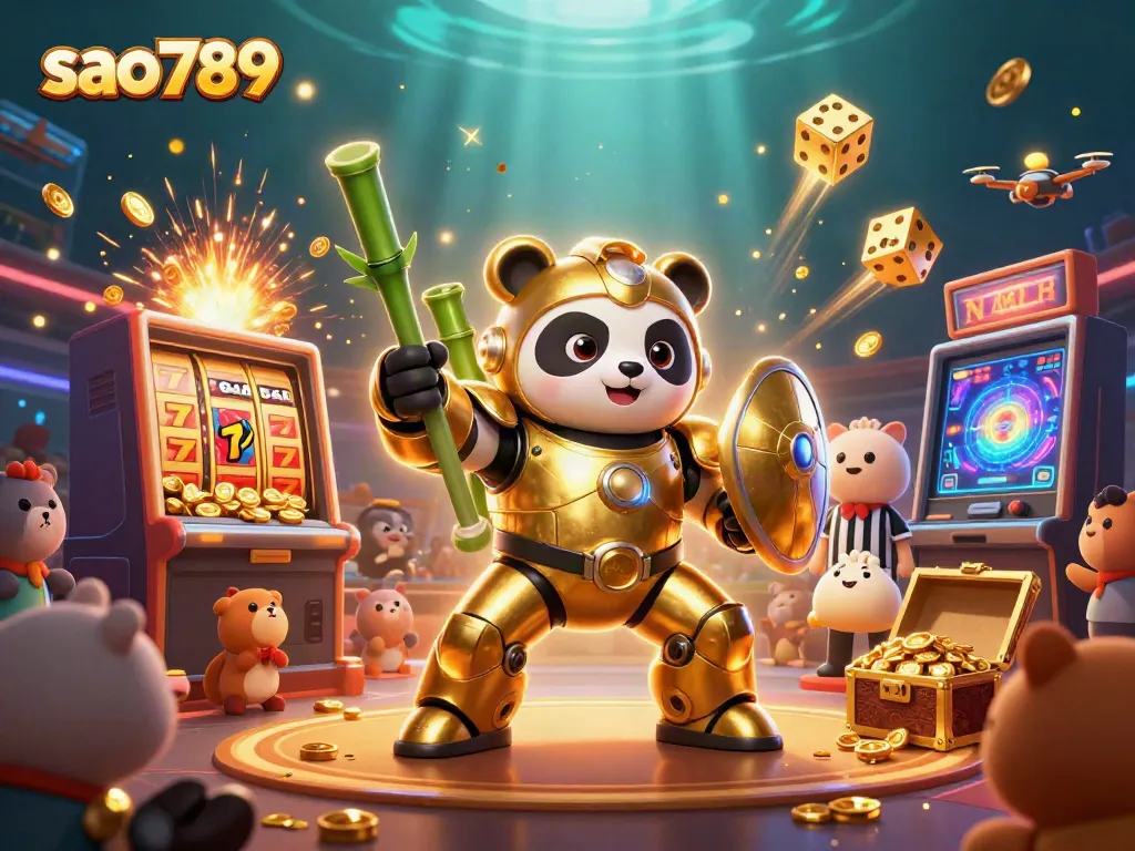 Engage in the vibrant casino experience at sao789 with dynamic characters and gaming action.