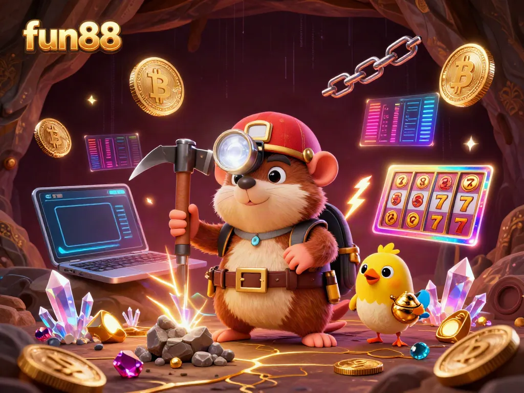 Join the fun88 casino adventure with a treasure hunter mole and dazzling gems!