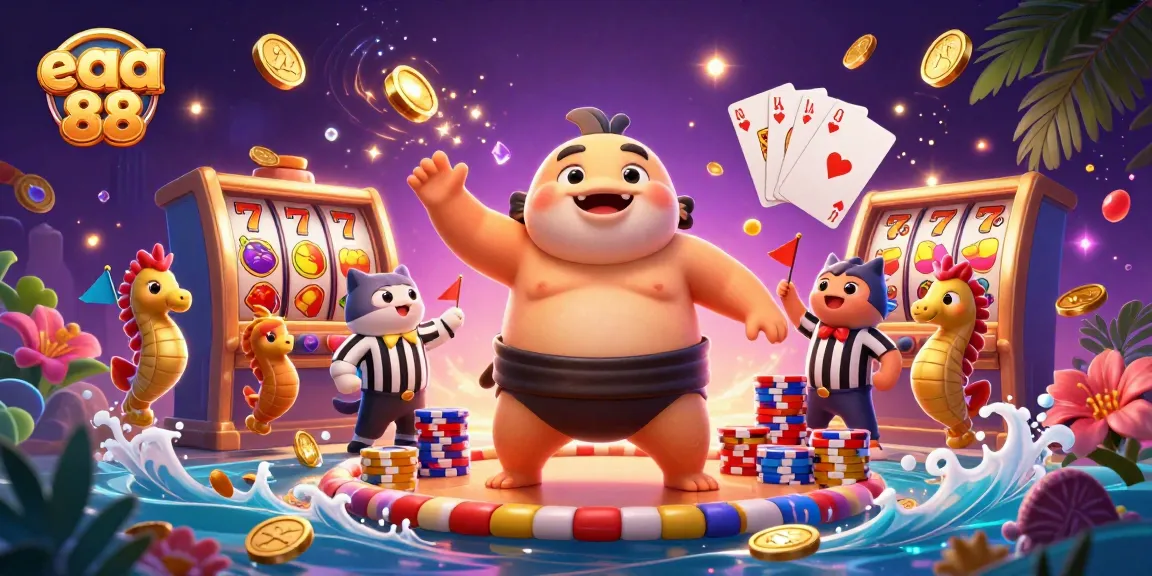 Experience thrilling gameplay at ea88 with colorful slot machines and lively underwater casino atmosphere.