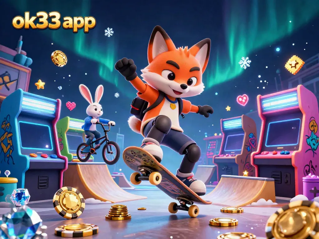 Experience thrilling gameplay with the ok33 app in an engaging casino-themed scene.