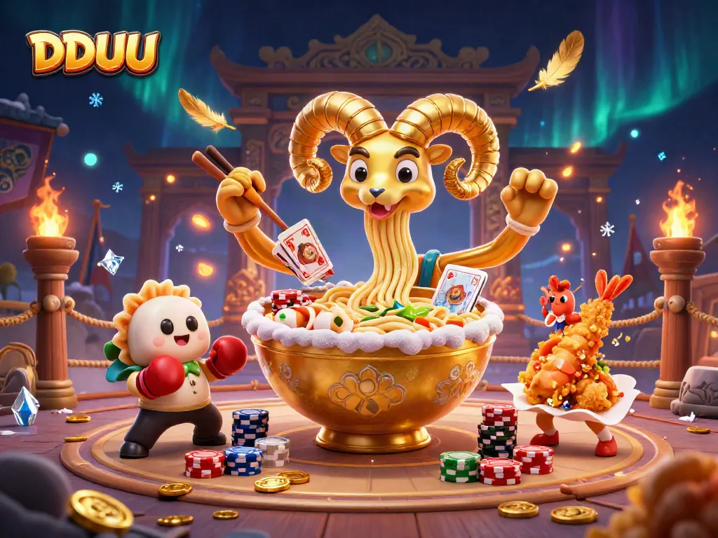 Engage with DDUU's thrilling casino world featuring unique characters and vibrant game action.