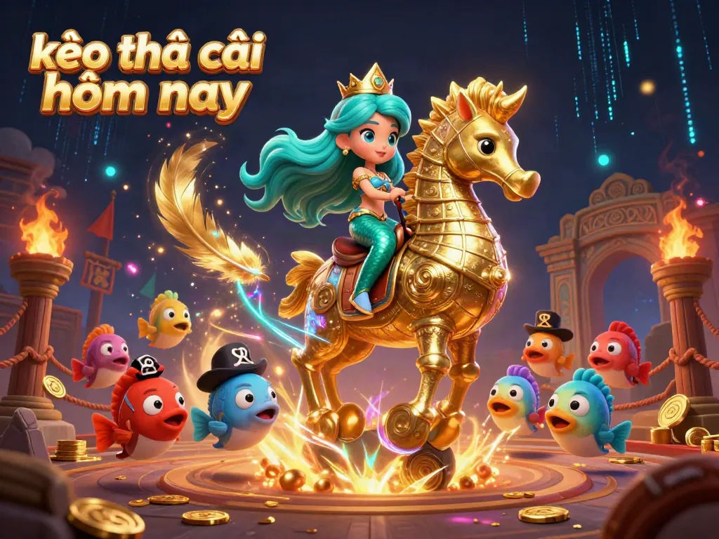 Engage in kèo nhà cái hôm nay with our vibrant mermaid casino scene full of action and excitement!