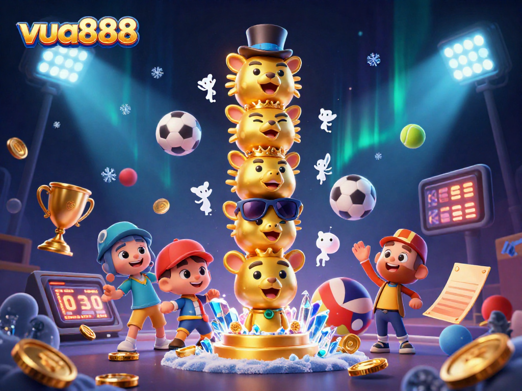 Engage in thrilling gameplay with vua888, featuring dynamic sports elements and vibrant casino graphics.