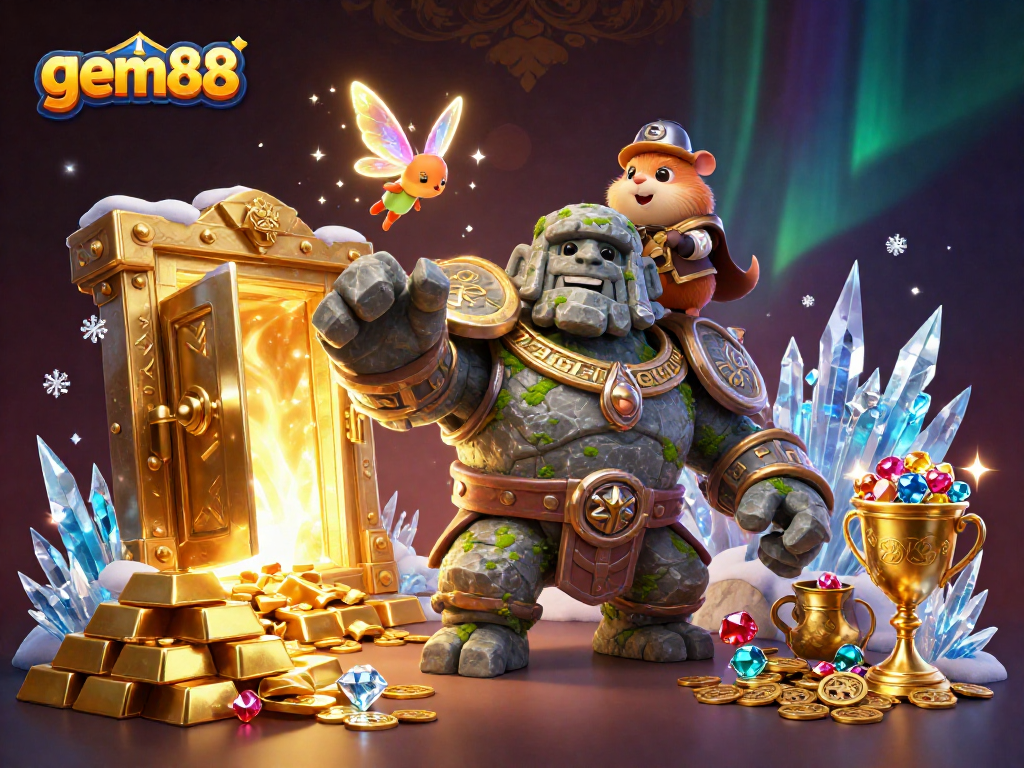 Experience thrilling adventures at gem88 casino featuring magical characters and treasure-rich scenes.
