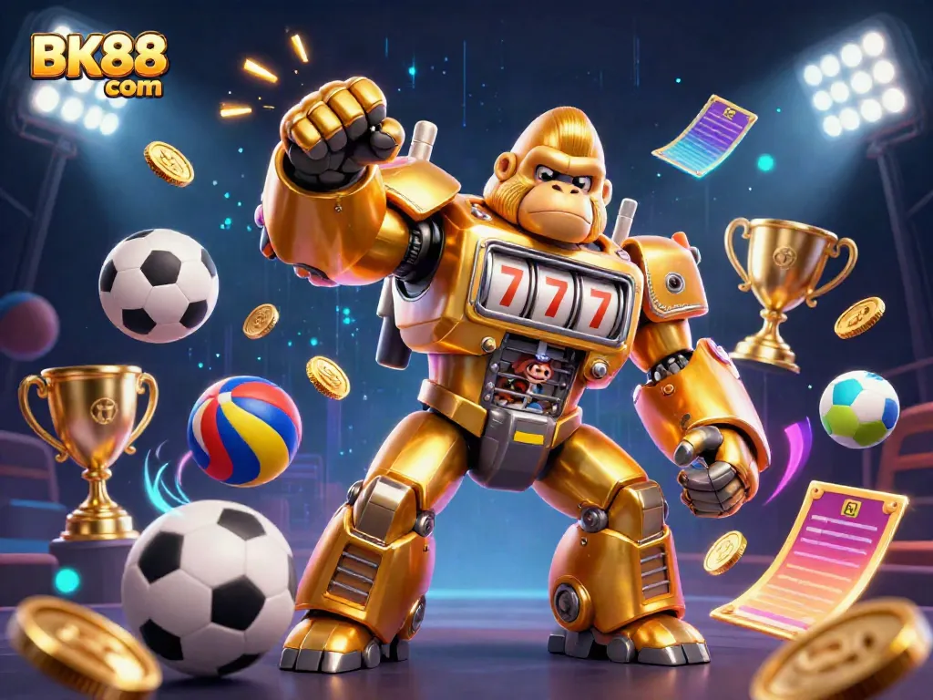 Engage with thrilling gaming action at BK88 com, enjoying vibrant visuals and exciting casino elements.