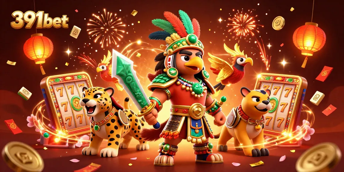 Experience thrilling games at 391bet with vibrant characters and casino elements.