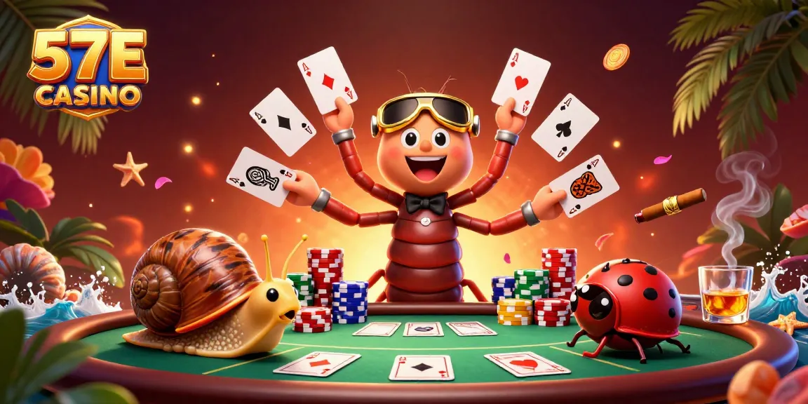 Engage in high-stakes action at 57E casino with vibrant games and animated dealers.