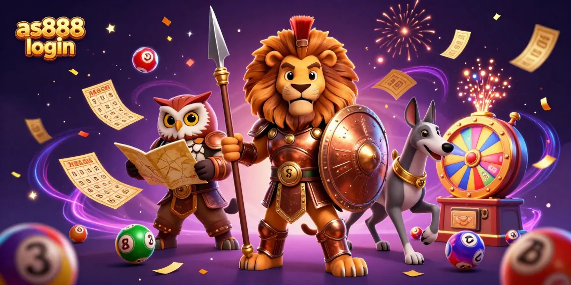 Play exciting games at as888 login with a 3D Spartan lion, owl strategist, and golden balls for a thrilling experience.