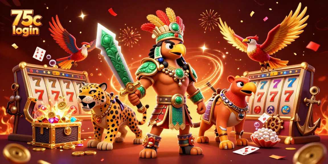 Engage with the thrilling 75c login experience, enjoying vibrant slot games and festive atmosphere.