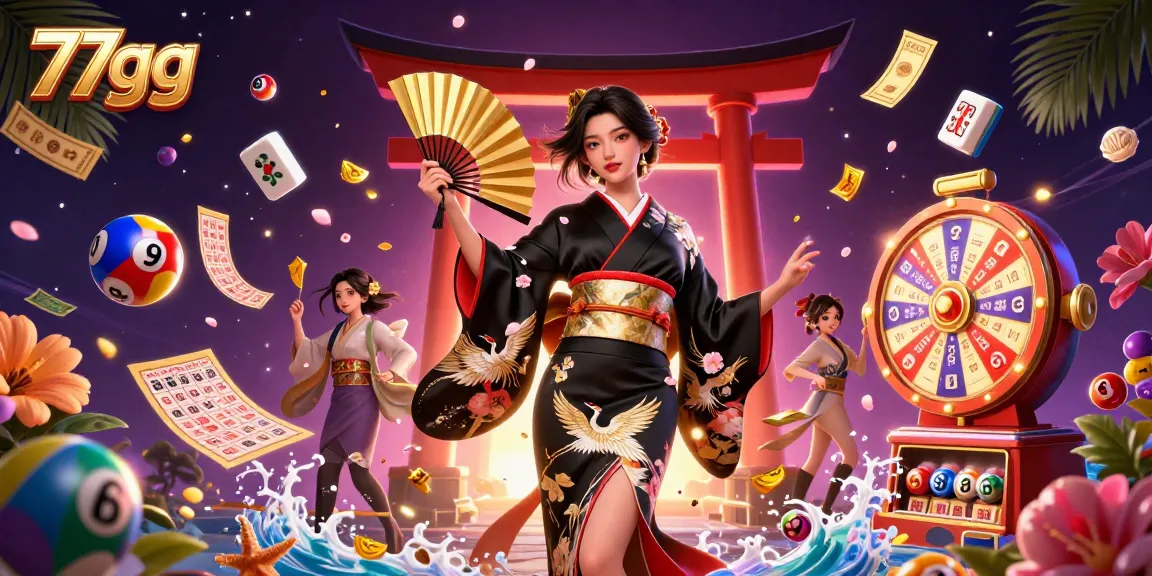 Engage in thrilling gaming experiences with 77gg, featuring vibrant characters and dynamic lottery elements.