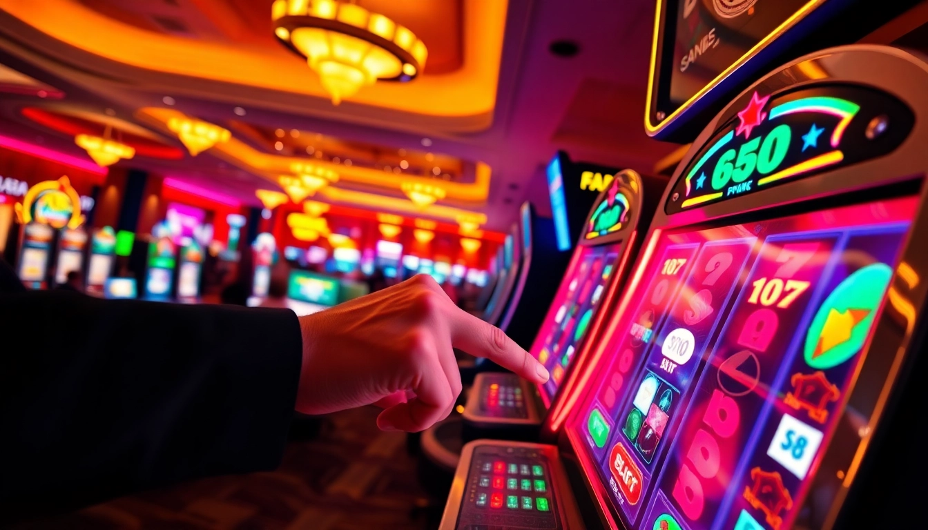 Slot gacor pada mesin slot cerah penuh kemenangan di kasino yang ramai.