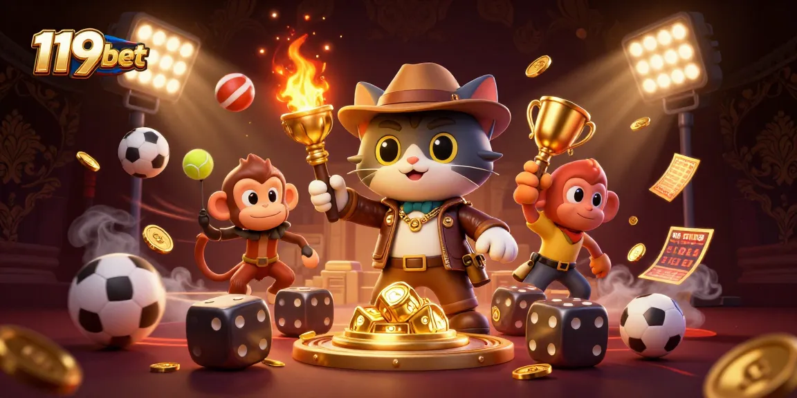 Win big at 119bet with an exciting casino adventure featuring dynamic sports themes and captivating elements.