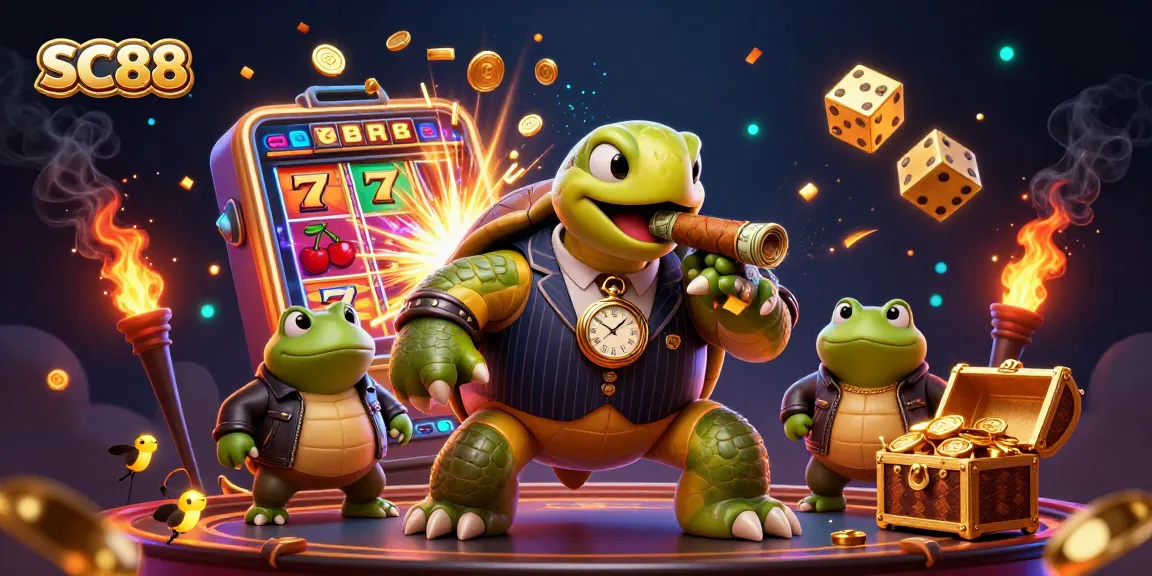 Engage in thrilling gameplay with SC88's cartoon-themed online casino battle scene.