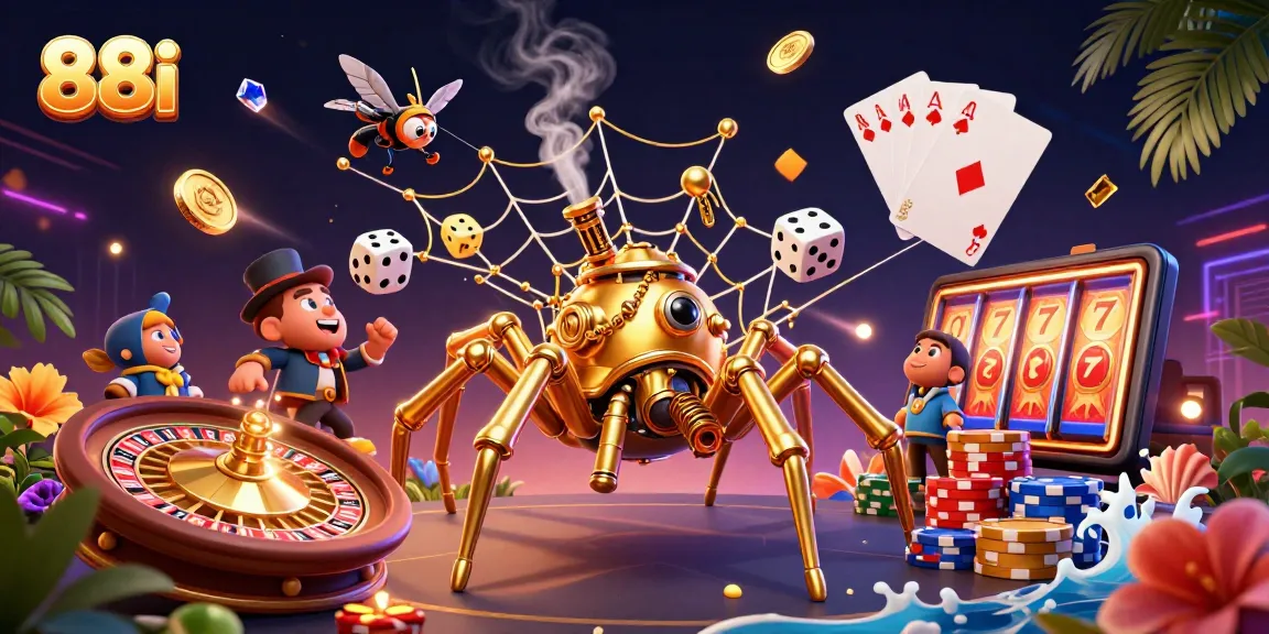 Experience thrilling gameplay at 88i with colorful casino elements and captivating characters.