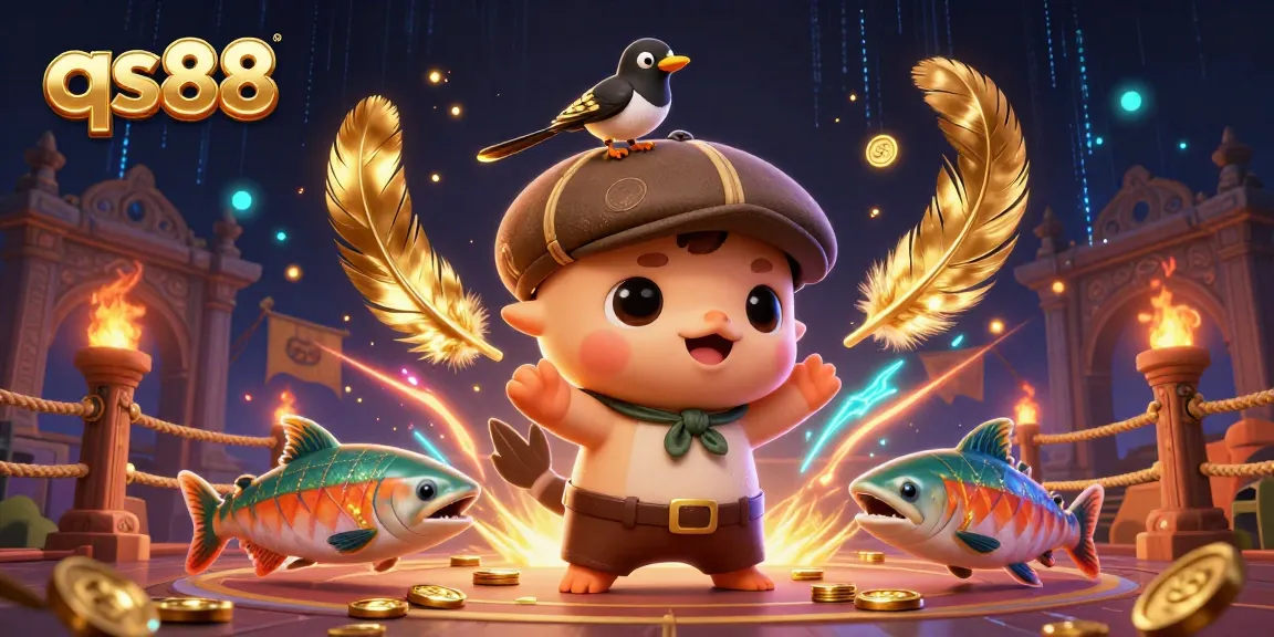 Engage with exciting qs88 features through vibrant animated casino elements and characters.